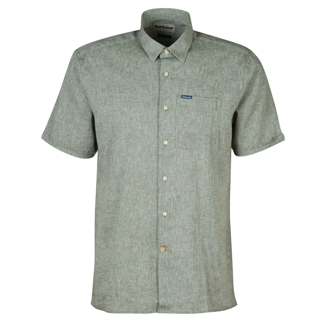 BARBOUR NELSON S/S SHIRT - OLIVE