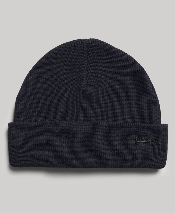 SUPERDRY VIN LOGO BEANIE - NAVY