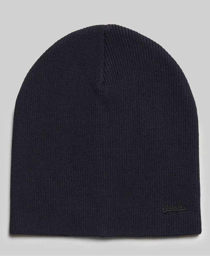 SUPERDRY VIN LOGO BEANIE - NAVY