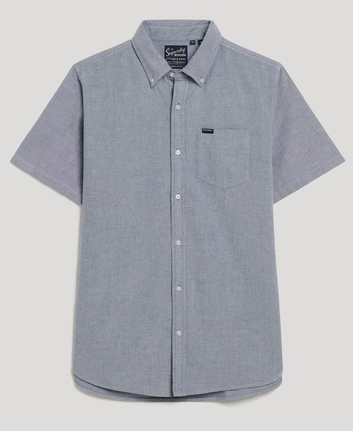 SUPERDRY OXFORD S/S SHIRT - NAVY