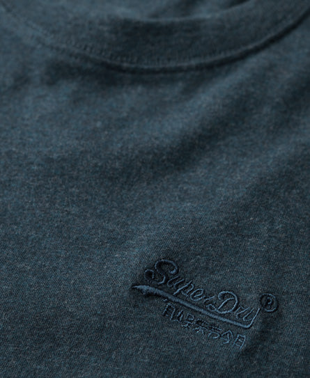 SUPERDRY ESS LOGO EMB TEE - TEAL MARL