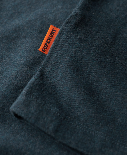 SUPERDRY ESS LOGO EMB TEE - TEAL MARL