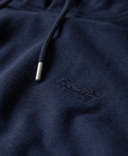 SUPERDRY LOGO HOOD - NAVY
