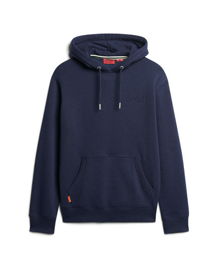 SUPERDRY LOGO HOOD - NAVY