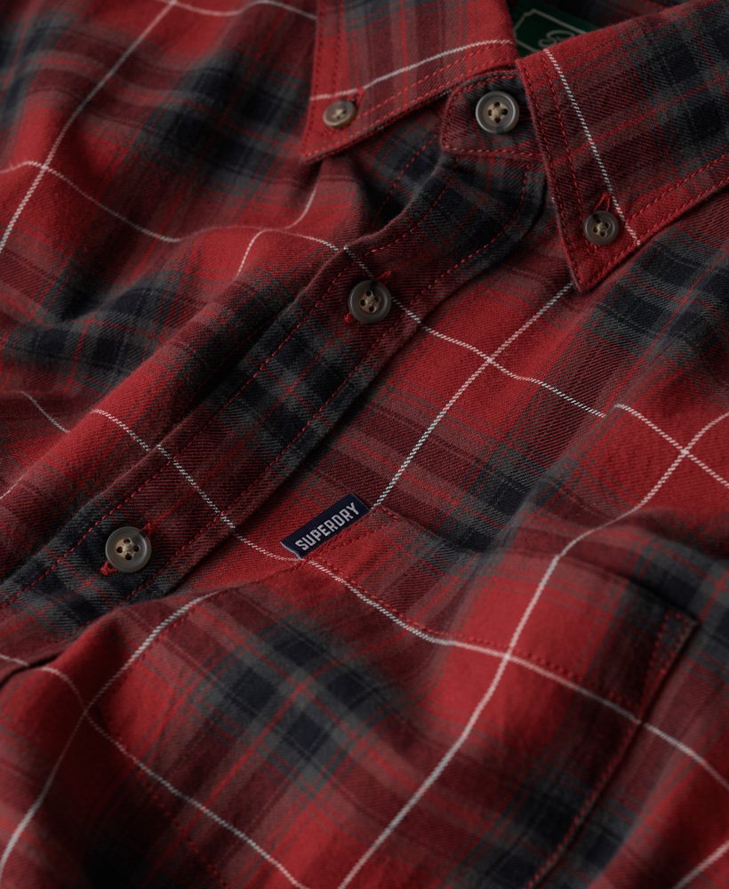 SUPERDRY VINTAGE CHECK SHIRT - HOX RED