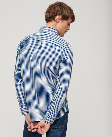 SUPERDRY COTTON L/S OXFORD GINGHAM