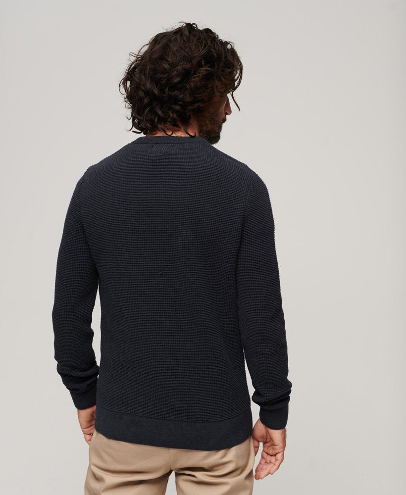 SUPERDRY TEXTURED CREW KNIT JUMPER