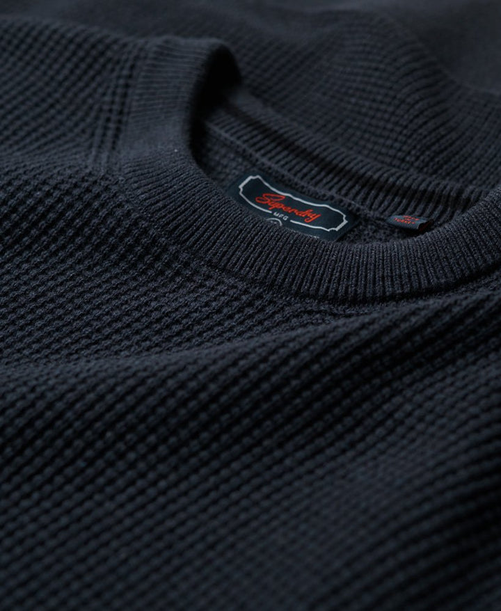SUPERDRY TEXTURED CREW KNIT JUMPER