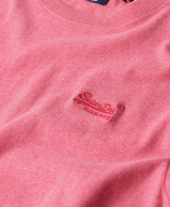 SUPERDRY ESS LOGO EMB TEE - PUNCH PINK