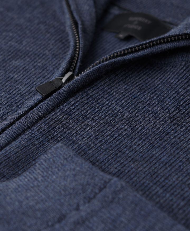 SUPERDRY STUDIOS MERINO HENLEY - NAVY