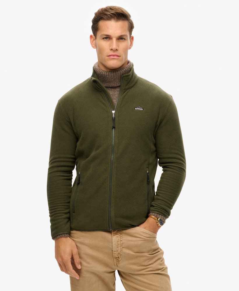 SUPERDRY POLAR FLEECE FULL ZIP - GREEN