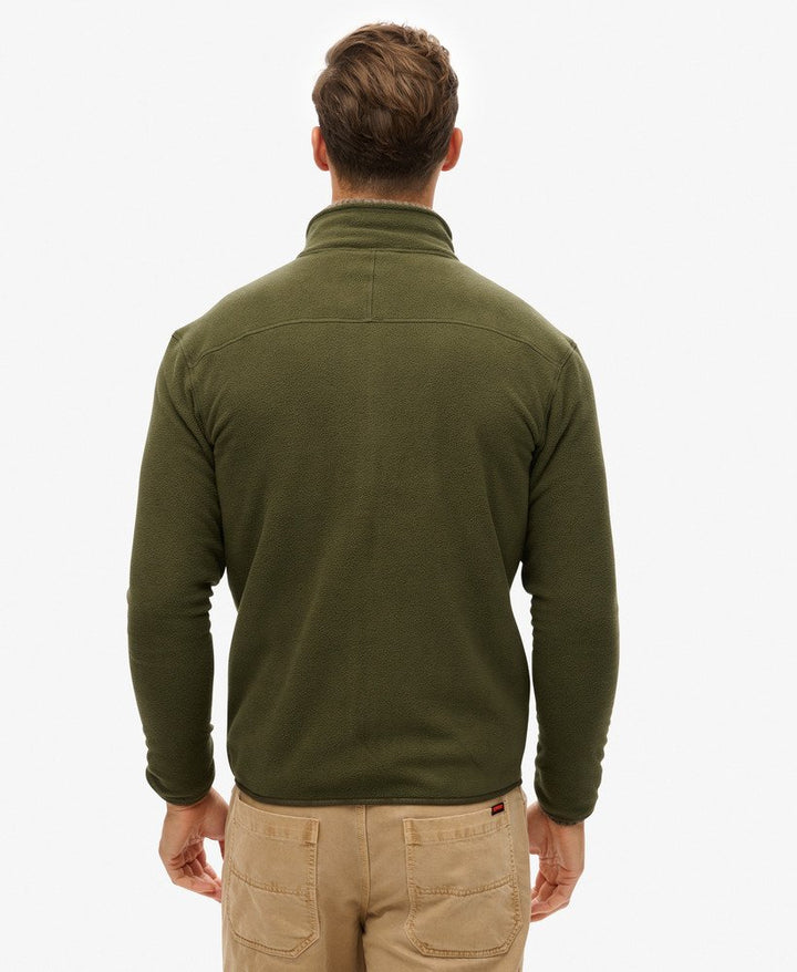 SUPERDRY POLAR FLEECE FULL ZIP - GREEN