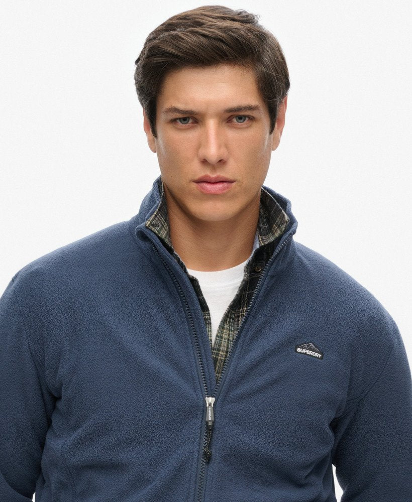 SUPERDRY POLAR FLEECE FULL ZIP - NAVY