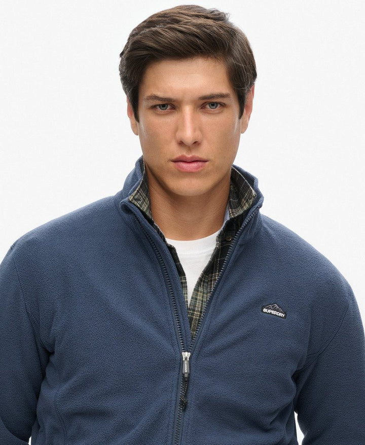 SUPERDRY POLAR FLEECE FULL ZIP - NAVY