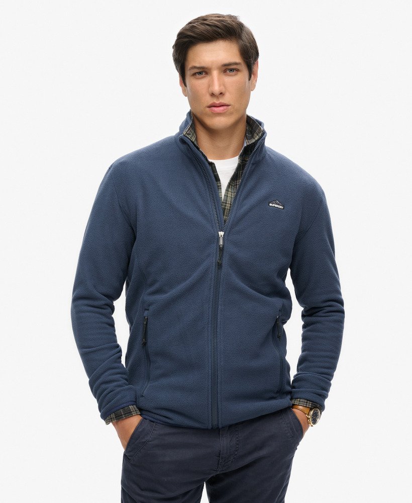 SUPERDRY POLAR FLEECE FULL ZIP - NAVY