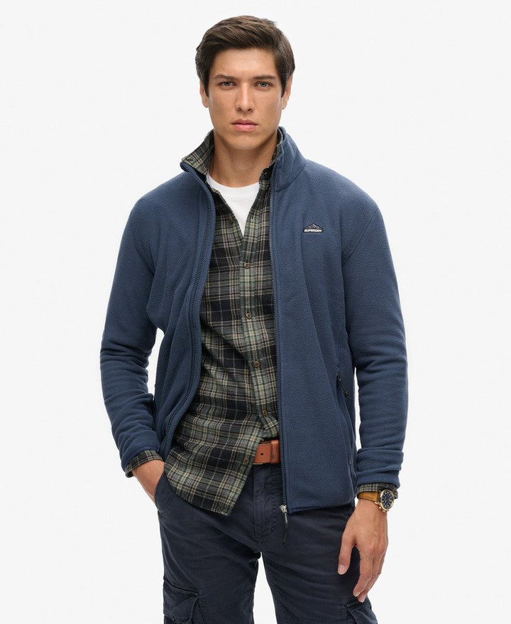 SUPERDRY POLAR FLEECE FULL ZIP - NAVY