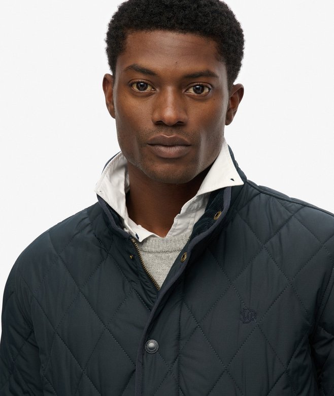 SUPERDRY QUILTED ESTATE JACKET - NAVY