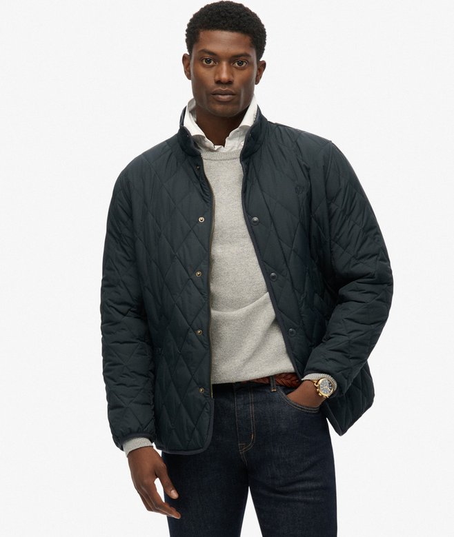 SUPERDRY QUILTED ESTATE JACKET - NAVY