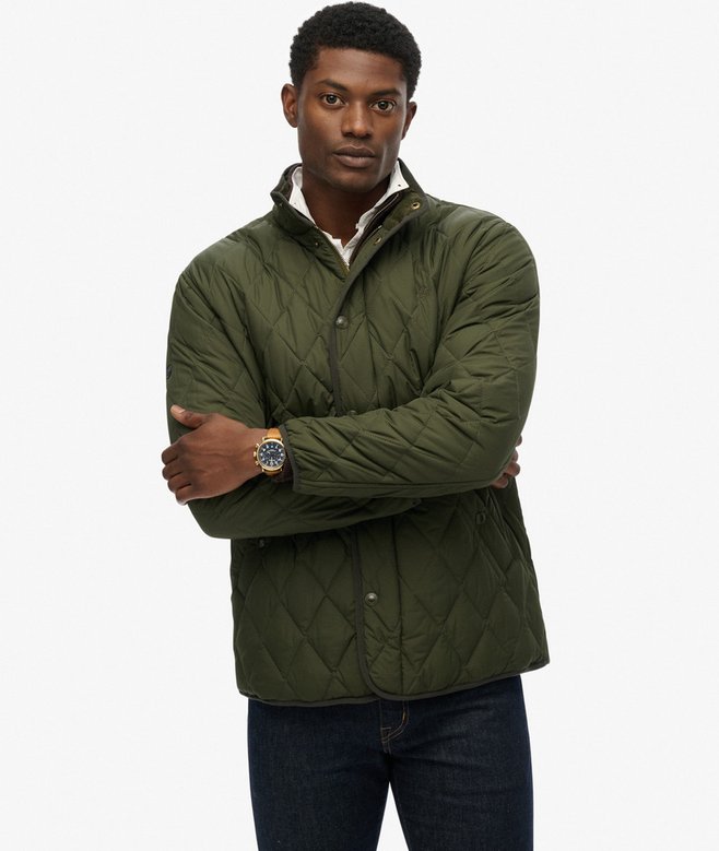 SUPERDRY QUILTED ESTATE JACKET - GREEN