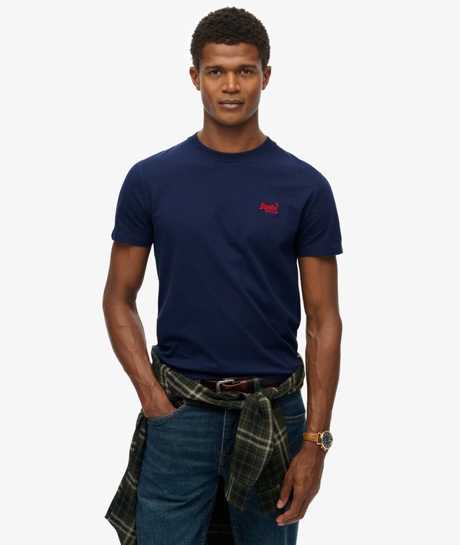 SUPERDRY ESS LOGO EMB TEE - ATLANTIC NAV