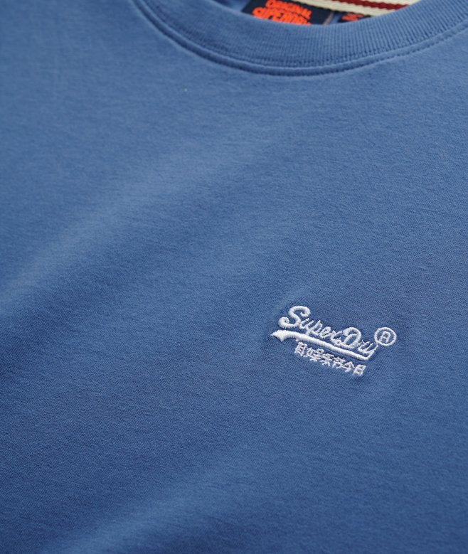 SUPERDRY ESS LOGO EMB TEE - MOONLIGHT BLUE