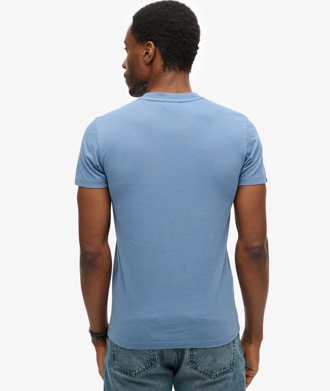 SUPERDRY ESS LOGO EMB TEE - MOONLIGHT BLUE