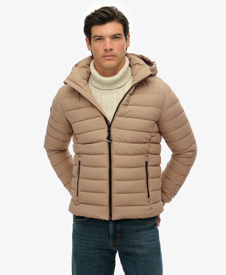 SUPERDRY HOOD FUJI JACKET - BEIGE
