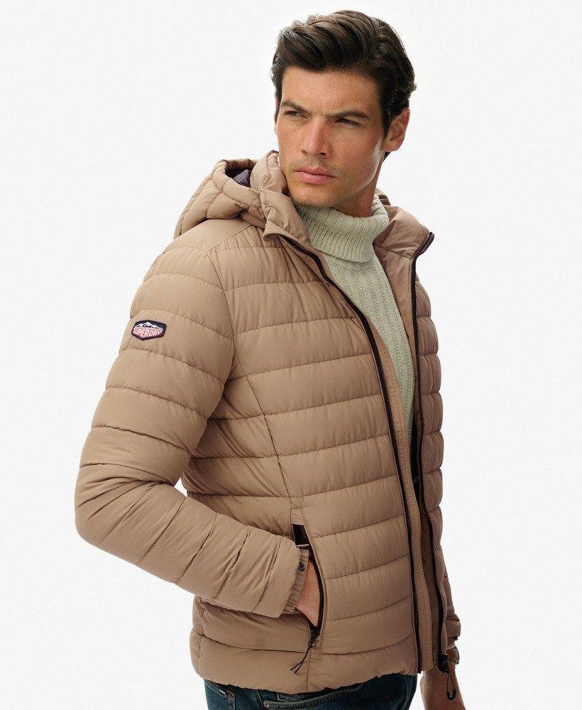 SUPERDRY HOOD FUJI JACKET - BEIGE
