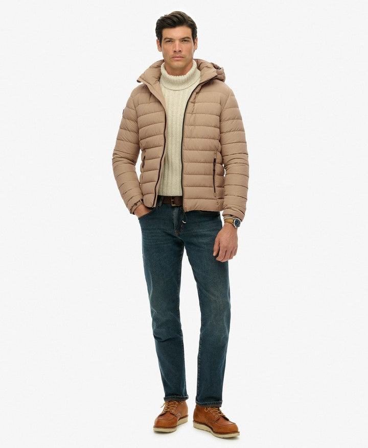 SUPERDRY HOOD FUJI JACKET - BEIGE