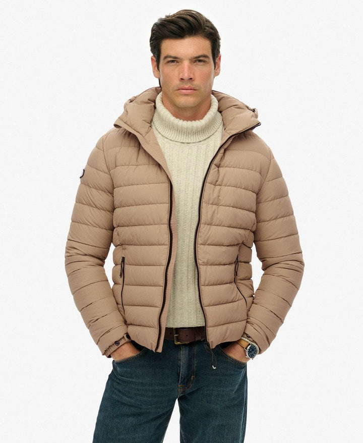 SUPERDRY HOOD FUJI JACKET - BEIGE