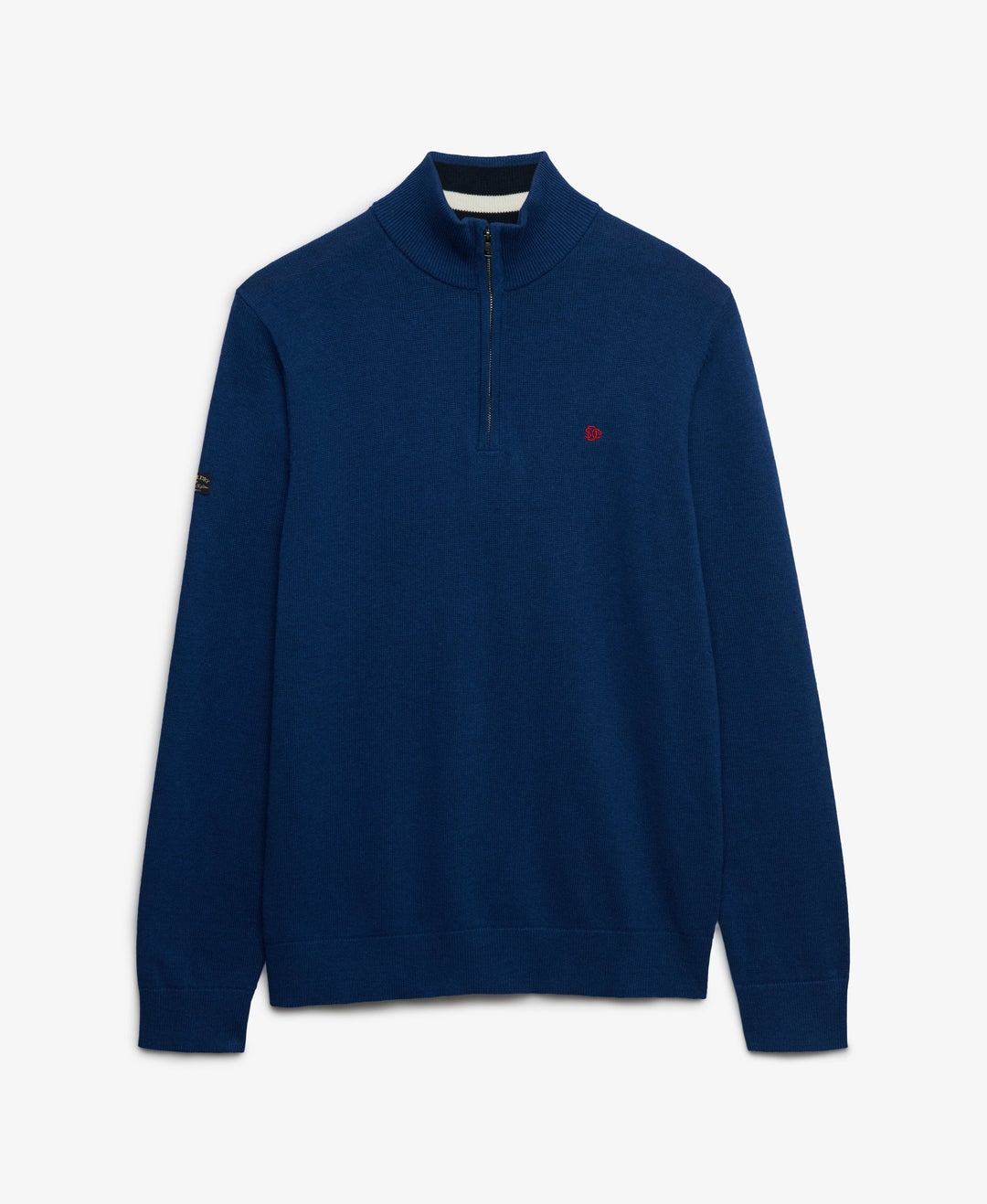 SUPERDRY PREP ESS COTTON 1/2 ZIP - PILOT