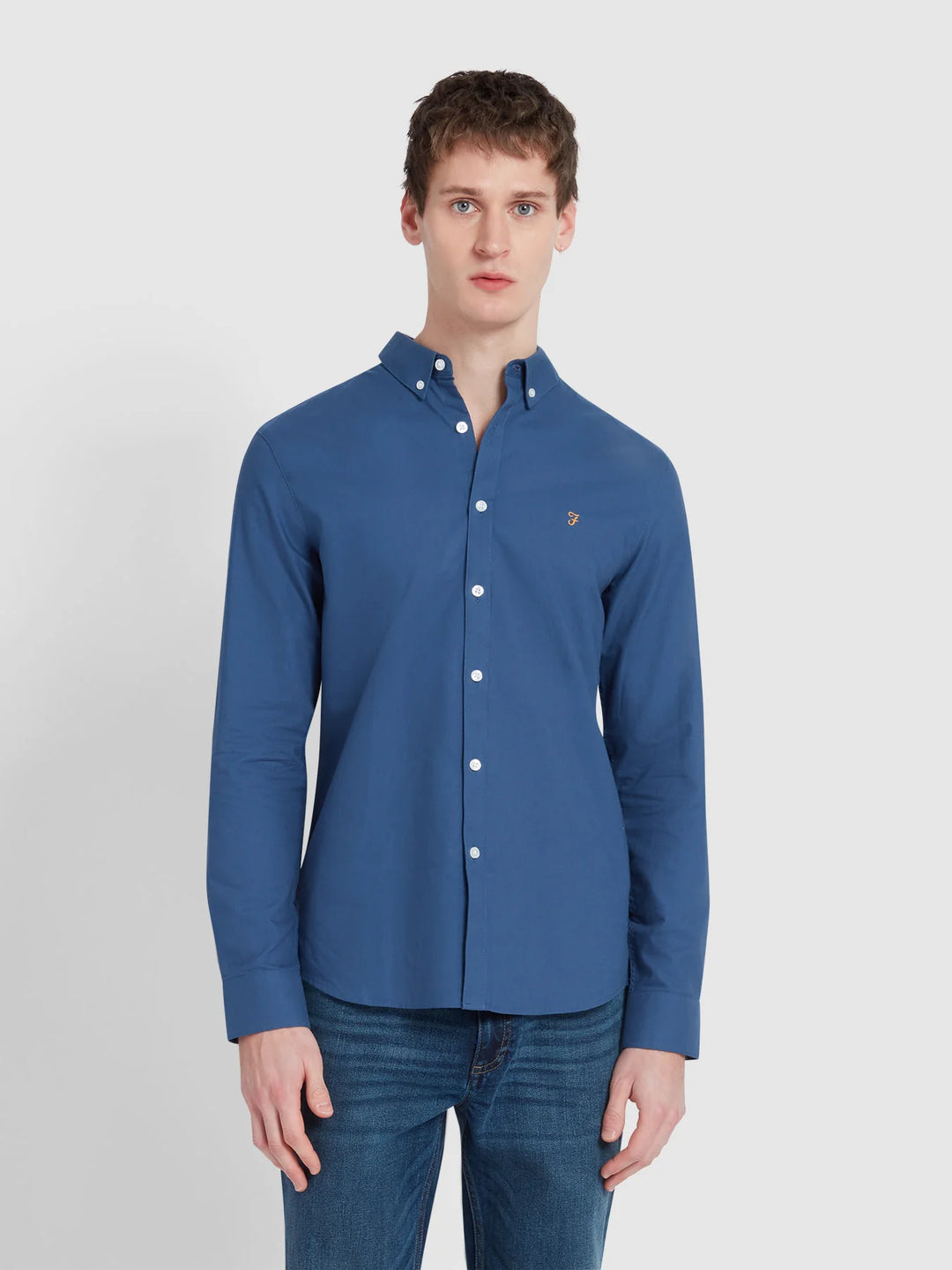 FARAH BREWER LS BD - COLD METAL