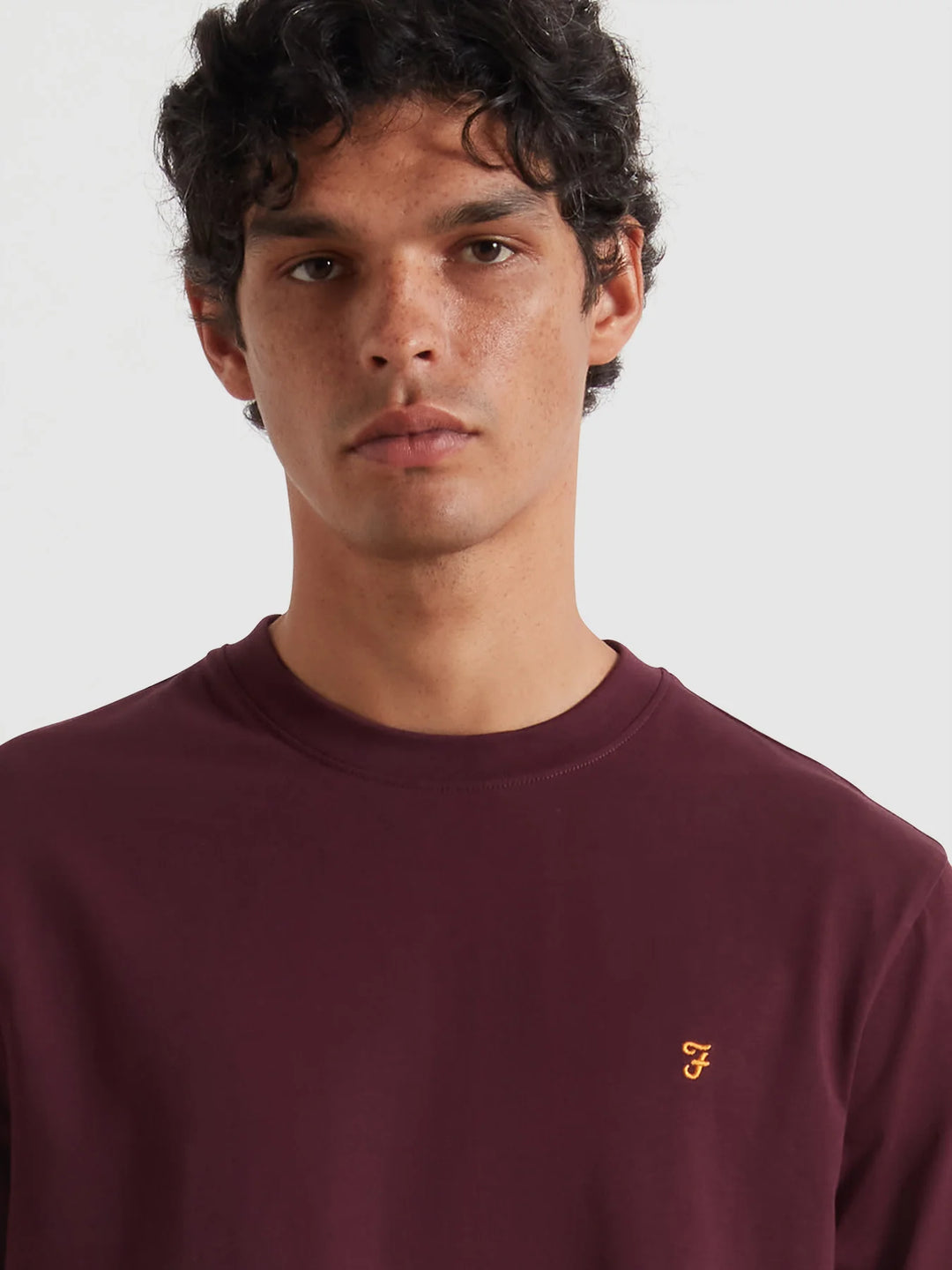 FARAH DANY REG SS TEE - BORDEAUX