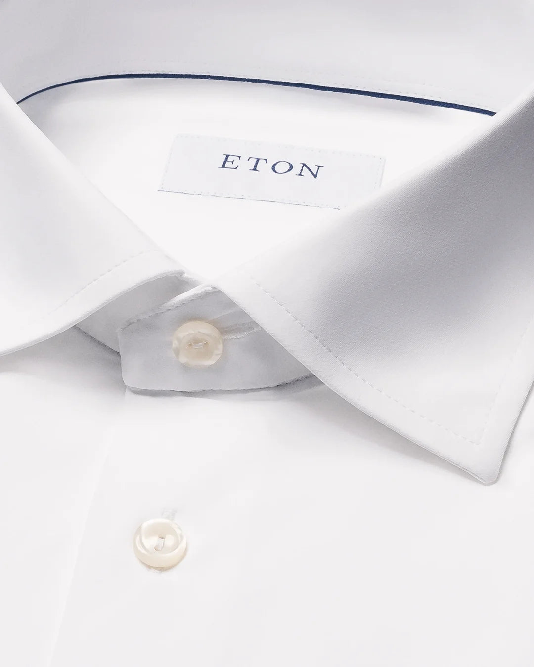 ETON SEMI-SOLID FOUR-WAY STRETCH SHIRT 00 WHITE