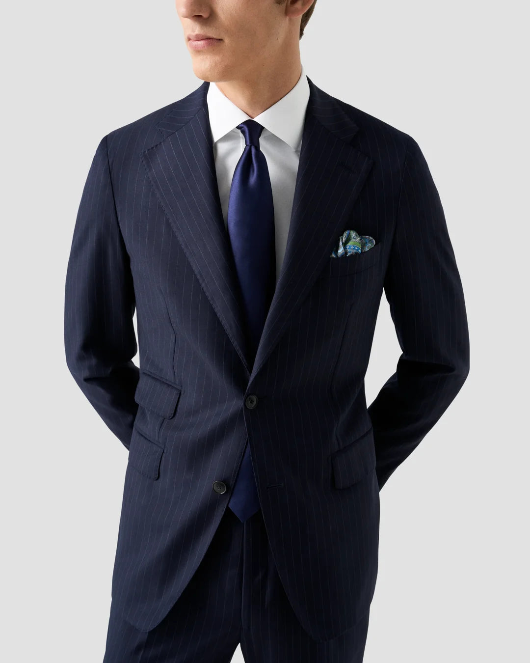 ETON SEMI-SOLID FOUR-WAY STRETCH SHIRT 00 WHITE