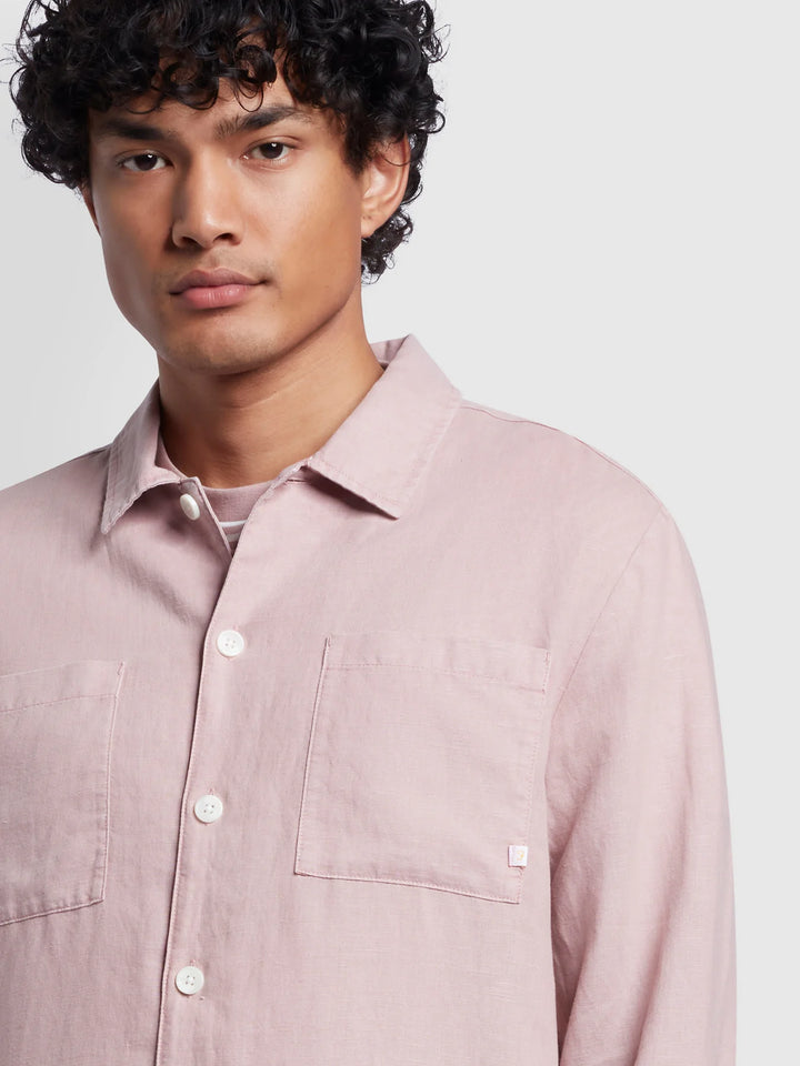 FARAH NELSON LS SLUB - DARK PINK