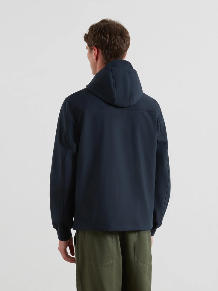 FARAH BRYDON SOFTSHELL JACKET - NAVY