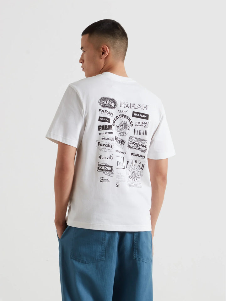 FARAH TILSWORTH GRAPHIC TEE - WHITE