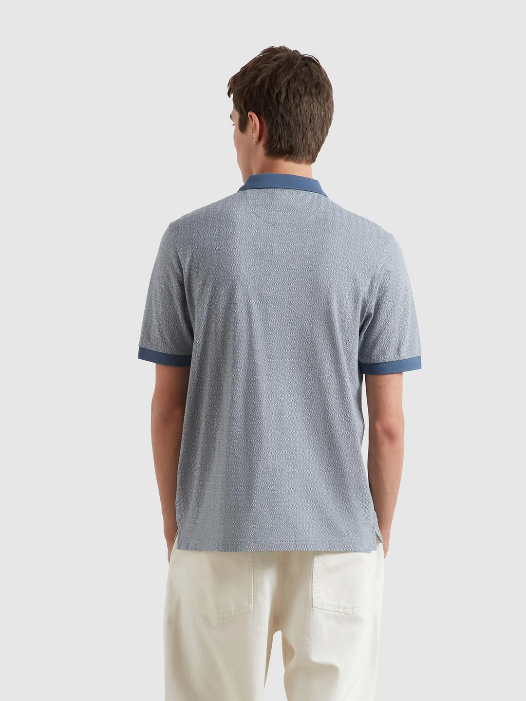 FARAH SEFTON TEXTURED SS POLO - RIVER BED