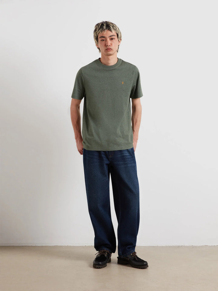 FARAH DANNY REG SS TEE - ROSEMARY MARL