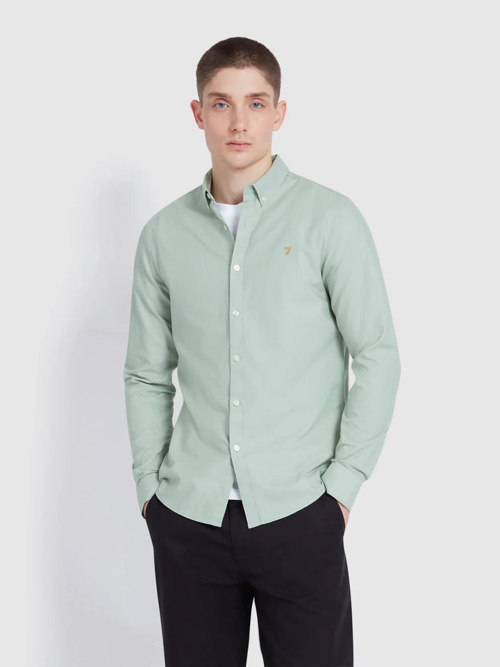 FARAH BREWER LS BD - GROVE GREEN