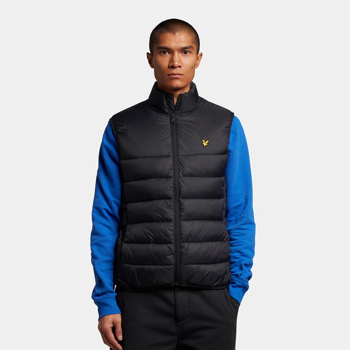 LYLE & SCOTT WADDED GILET - BLACK