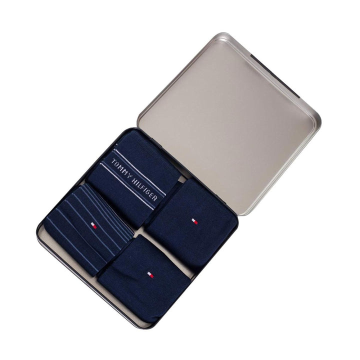 TH 4 PACK SOCK TIN GIFTBOX - NAVY