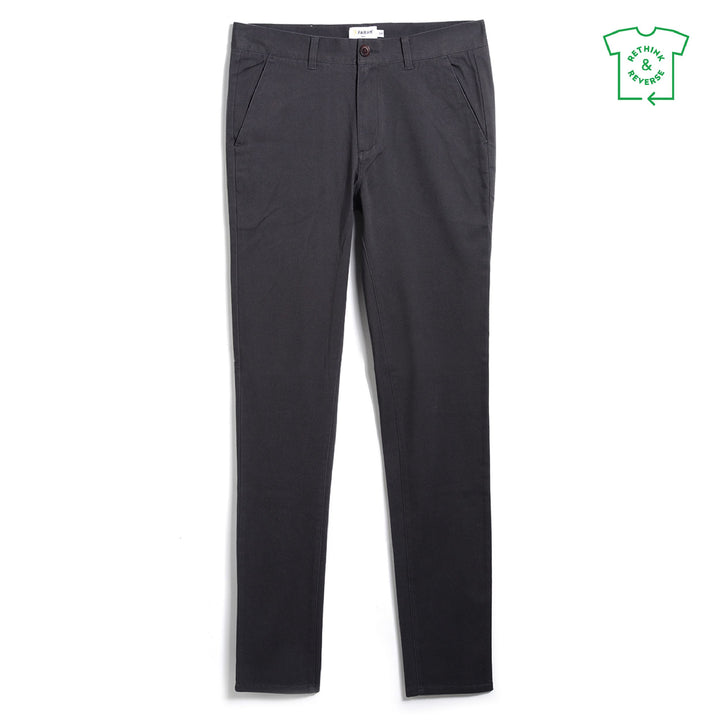 FARAH ENDMORE TWILL CHINO - CHARCOAL