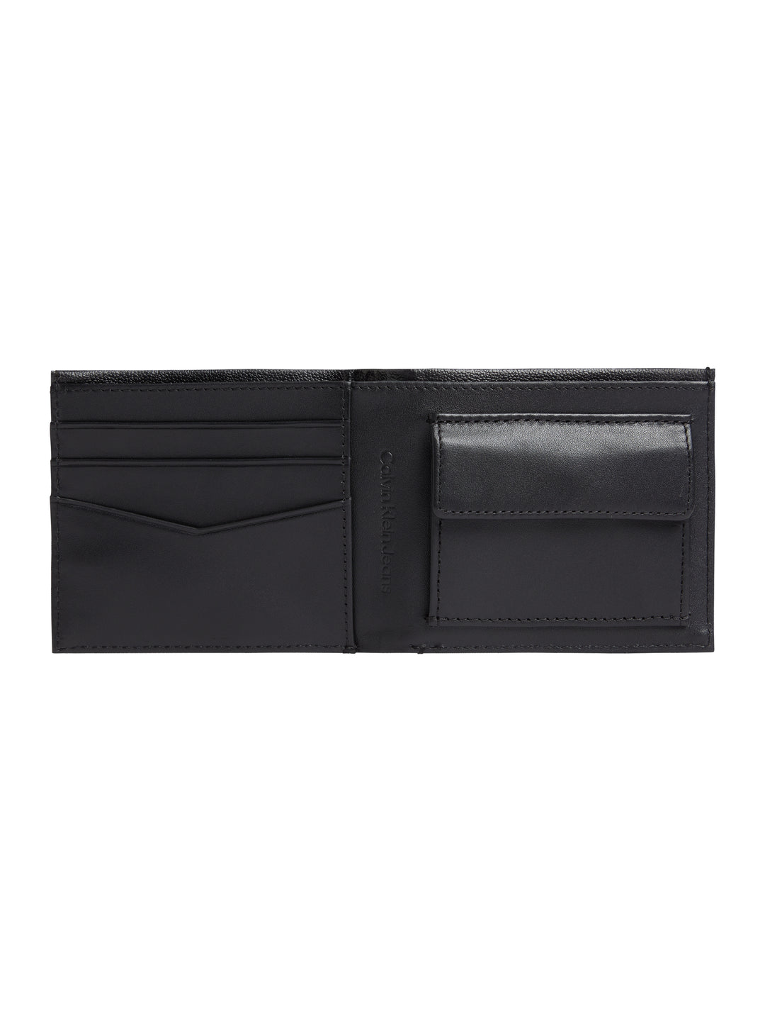 CK MONO SILVER BIFOLD W/COIN - BLACK
