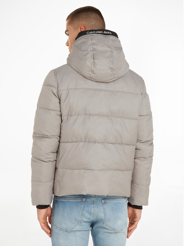 CKJ LOGO TAPE LW PADDED JACKET - GREY