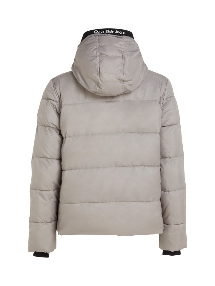CKJ LOGO TAPE LW PADDED JACKET - GREY