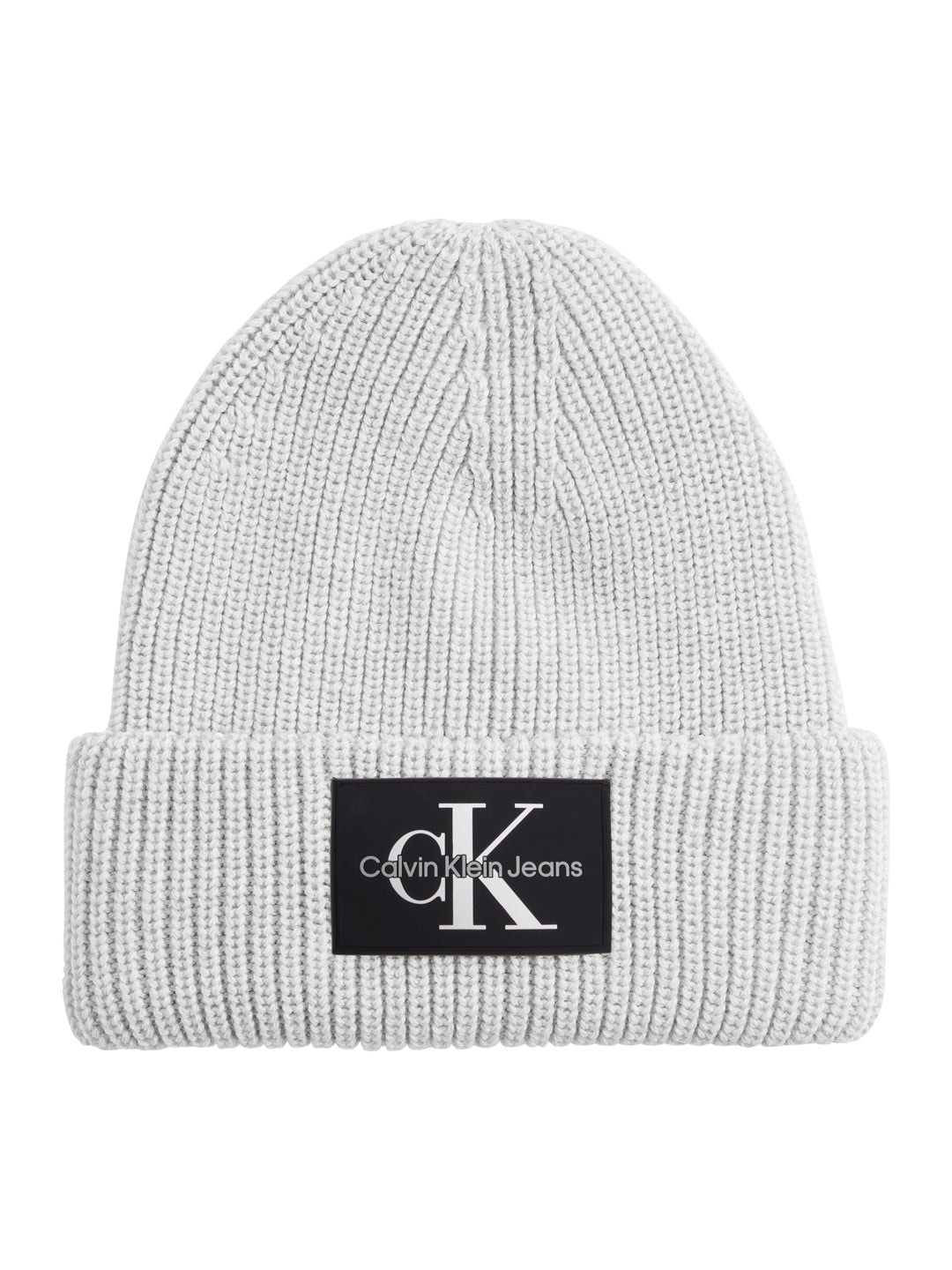 CKJ MONOLOGO PATCH BEANIE - GREY