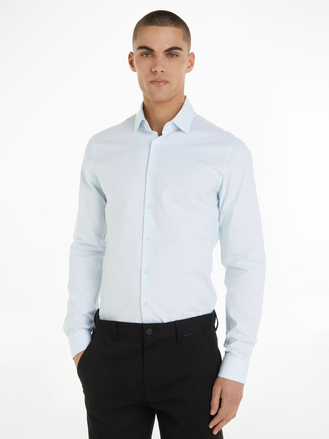 CK STRUCTURE EASY CARE SLIM SHIRT