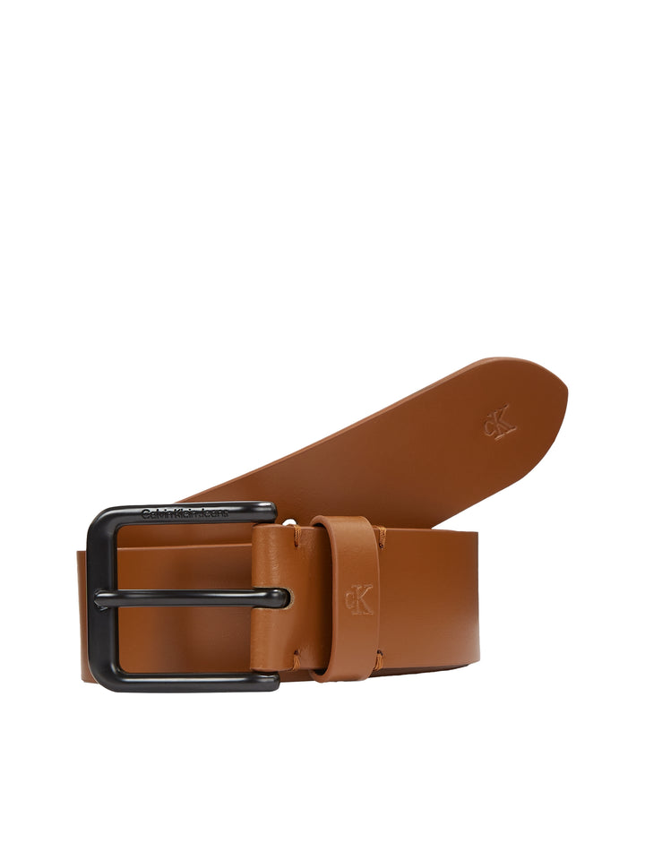 CKJ CLASSIC LTHR BELT 40MM - COGNAC